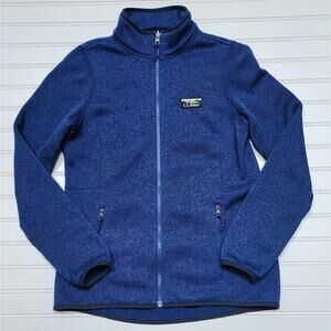 L.L. Bean Women's Blue Sweater Fleece Full Zip Jacket Size XS
